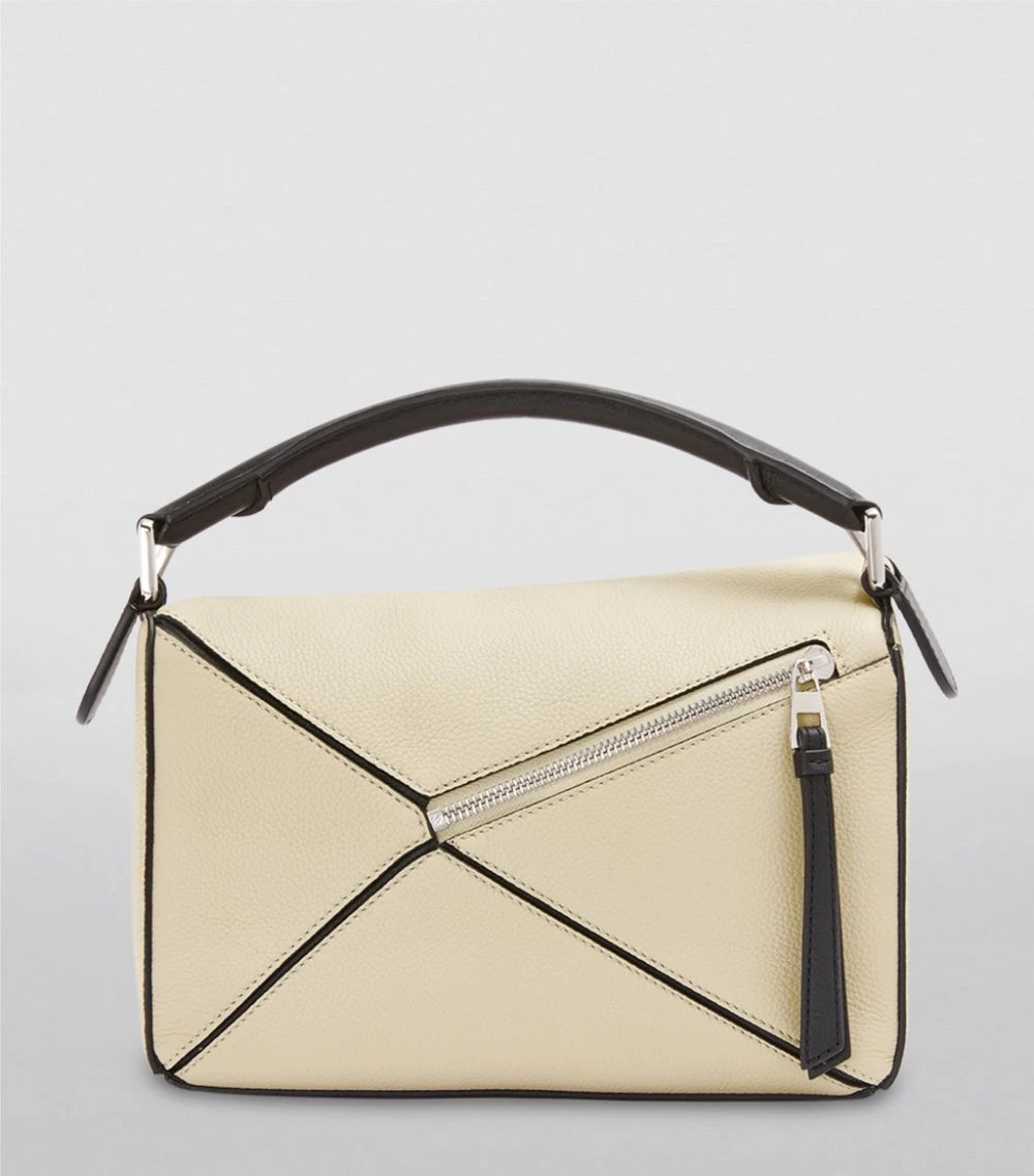 LOEWE Leather Puzzle Herbarium Shoulder Bag Light Oat Top Handle Bags 4 LOEWE Leather Puzzle Herbarium Shoulder Bag Light Oat Top Handle Bags - Image 3