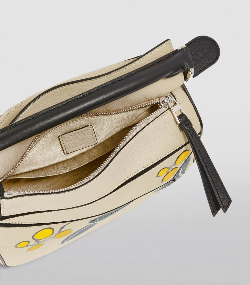 LOEWE Leather Puzzle Herbarium Shoulder Bag Light Oat Top Handle Bags 6 LOEWE Leather Puzzle Herbarium Shoulder Bag Light Oat Top Handle Bags - Image 5