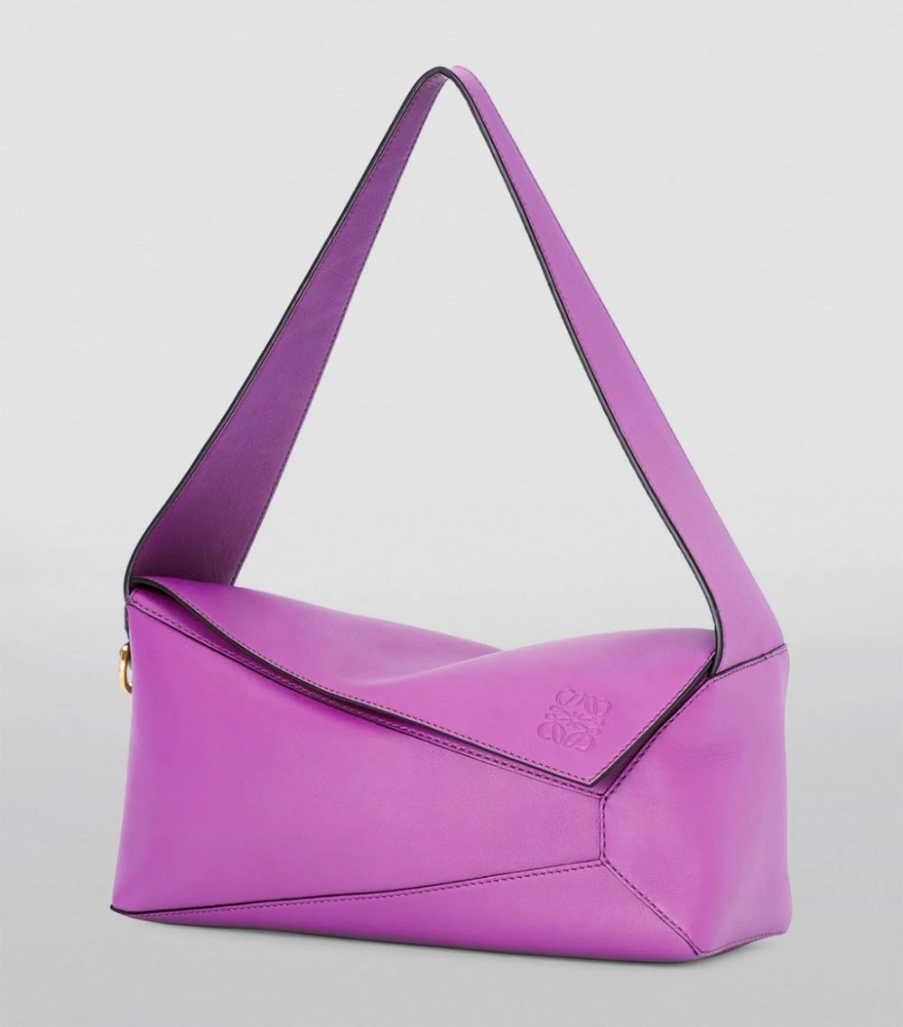 LOEWE Leather Puzzle Hobo Shoulder Bag BRIGHT PURPLE Shoulder Bags 4 LOEWE Leather Puzzle Hobo Shoulder Bag BRIGHT PURPLE Shoulder Bags - Image 2