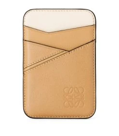 LOEWE Leather Puzzle Magnet Card Holder DUNE/WARM DESERT Card Holders