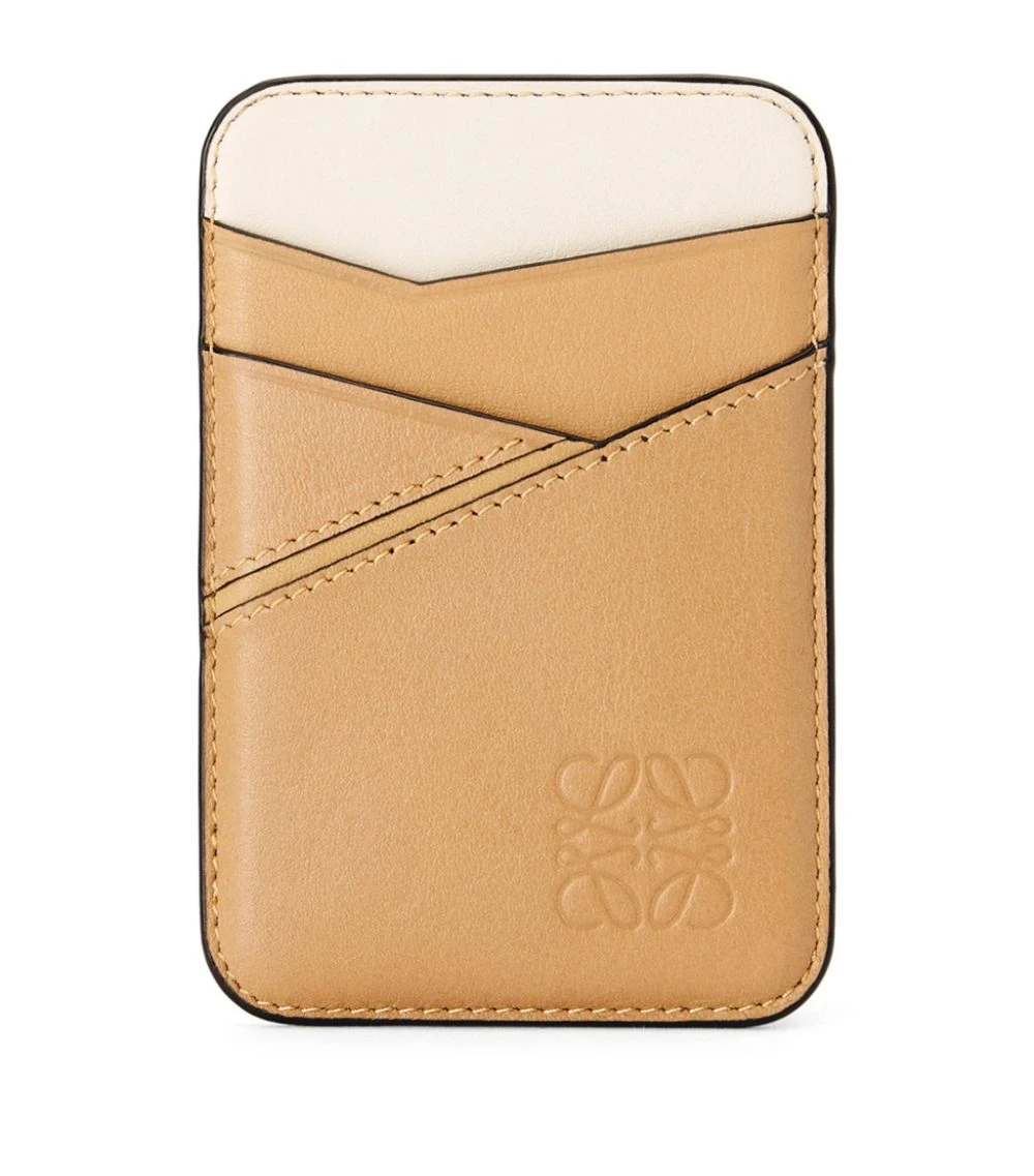 LOEWE Leather Puzzle Magnet Card Holder DUNE/WARM DESERT Card Holders 3 LOEWE Leather Puzzle Magnet Card Holder DUNE/WARM DESERT Card Holders