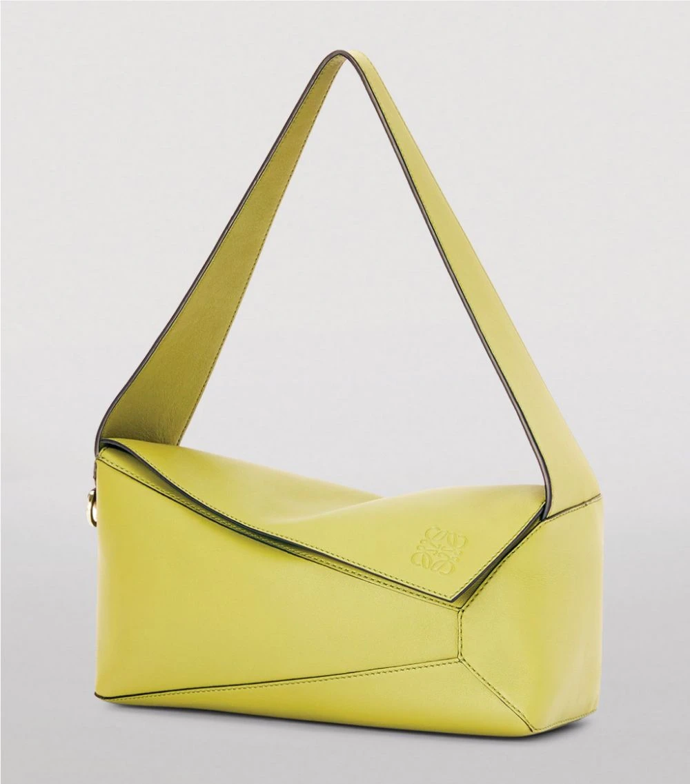 LOEWE Leather Puzzle Shoulder Bag LIME YELLOW Shoulder Bags 5 LOEWE Leather Puzzle Shoulder Bag LIME YELLOW Shoulder Bags - Image 3