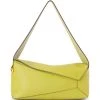 LOEWE Leather Puzzle Shoulder Bag LIME YELLOW Shoulder Bags -LOEWE Sales loewe leather puzzle shoulder bag 17582258 36875052 1000