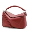 LOEWE Leather Puzzle Soft Bag BURNT RED Crossbody Bags -LOEWE Sales loewe leather puzzle soft bag 15657859 28185744 1000