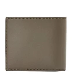 LOEWE Leather Signature Bifold Wallet KHAKI GREEN/ORANGE Wallets -LOEWE Sales loewe leather signature bifold wallet 17581379 37441388 1000
