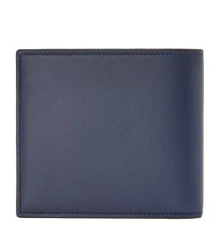 LOEWE Leather Signature Bifold Wallet APPLE GREEN/DEEPNAVY Wallets -LOEWE Sales loewe leather signature bifold wallet 17583129 37440549 1000