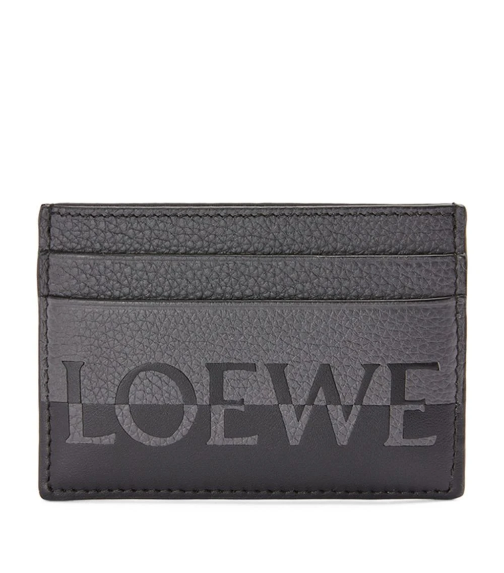 LOEWE Leather Signature Card Holder ANTHRACITE/BLACK Cardholders 3 LOEWE Leather Signature Card Holder ANTHRACITE/BLACK Cardholders