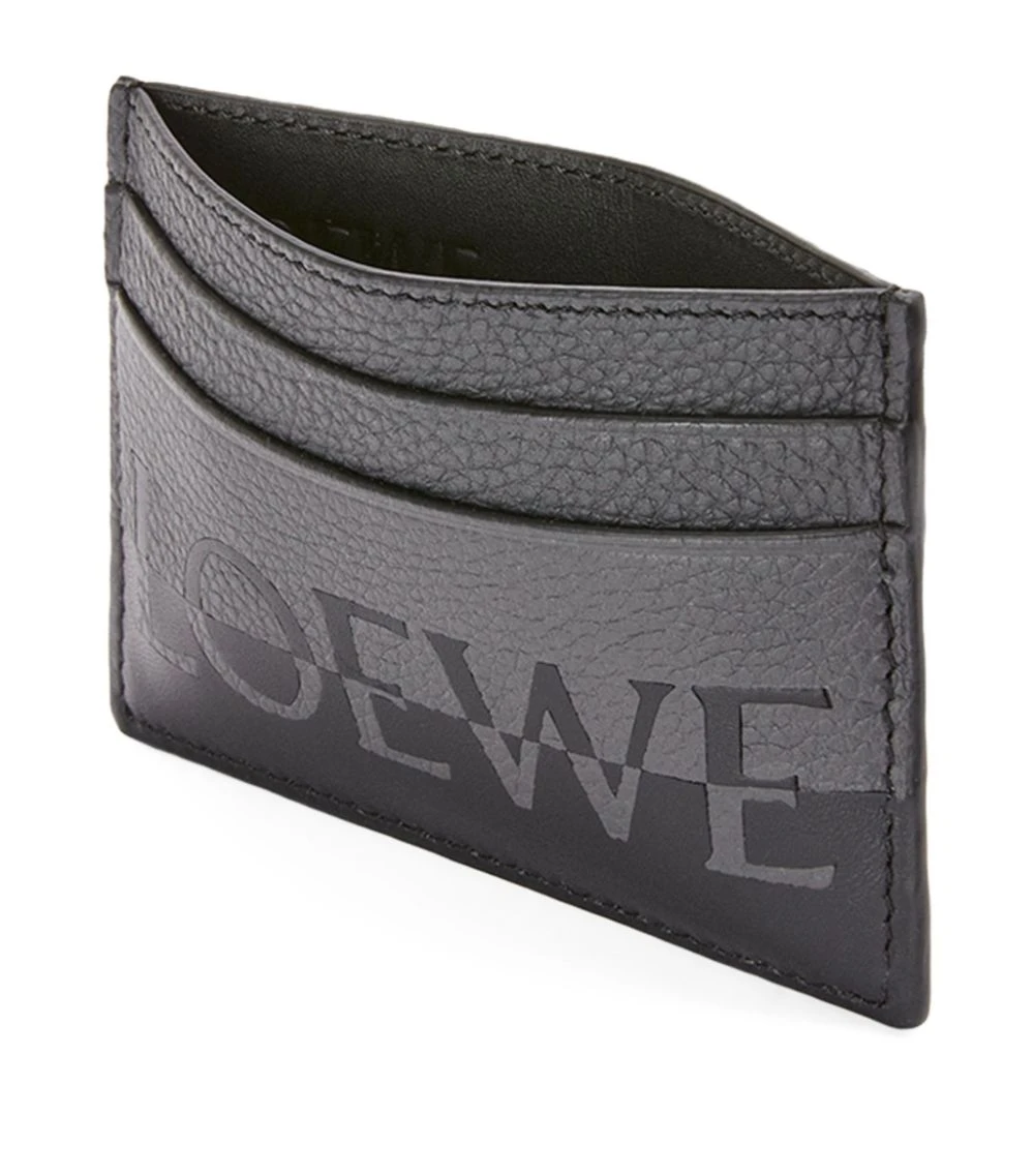 LOEWE Leather Signature Card Holder ANTHRACITE/BLACK Cardholders 4 LOEWE Leather Signature Card Holder ANTHRACITE/BLACK Cardholders - Image 2