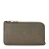 LOEWE Leather Signature Coin Card Holder KHAKI GREEN/ORANGE Cardholders -LOEWE Sales loewe leather signature coin card holder 17581383 37440584 1000