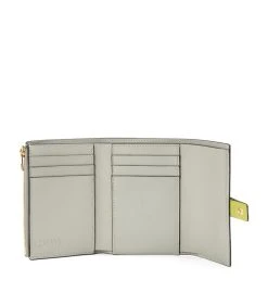 LOEWE Leather Trifold Wallet LIME YELLOW/AVOCADO Wallets -LOEWE Sales loewe leather trifold wallet 17581394 36548338 1000