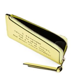 LOEWE Leather Words Coin Card Holder LIGHT YELLOW Cardholders -LOEWE Sales loewe leather words coin card holder 17581343 37440536 1000