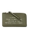 LOEWE Leather Words Coin Card Holder AVOCADO GREEN Cardholders -LOEWE Sales loewe leather words coin card holder 17581348 37469617 1000