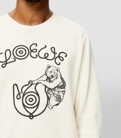 LOEWE Logo Sweatshirt SOFT WHITE Sweatshirts -LOEWE Sales loewe logo sweatshirt 16648472 32819844 1000