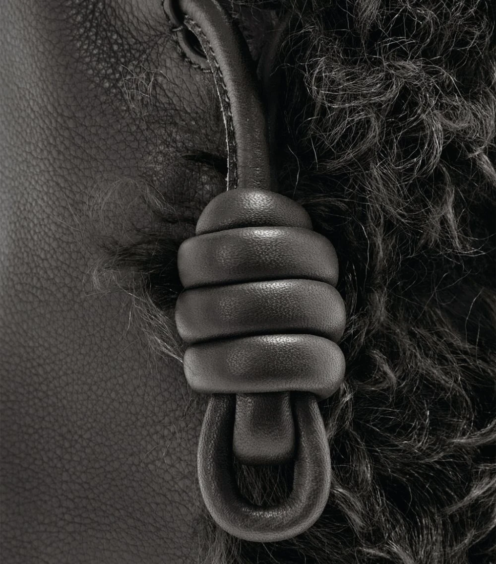 LOEWE Medium Flamenco Clutch Bag Black Clutch Bags 10 LOEWE Medium Flamenco Clutch Bag Black Clutch Bags - Image 8