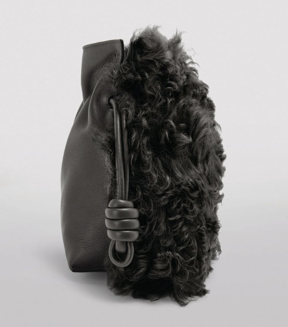 LOEWE Medium Flamenco Clutch Bag Black Clutch Bags 6 LOEWE Medium Flamenco Clutch Bag Black Clutch Bags - Image 4