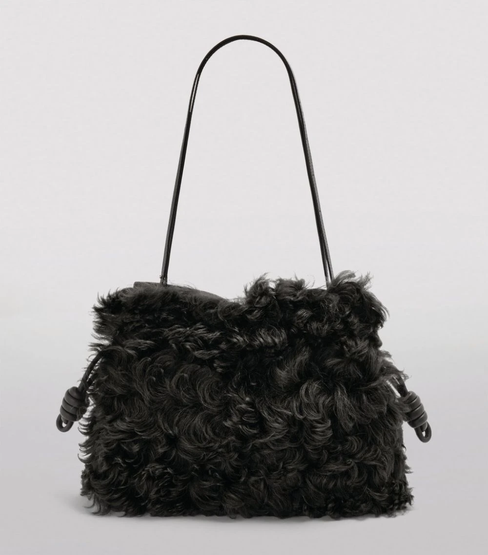 LOEWE Medium Flamenco Clutch Bag Black Clutch Bags 8 LOEWE Medium Flamenco Clutch Bag Black Clutch Bags - Image 6