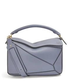 LOEWE Sales 67 LOEWE Medium Leather Puzzle Bag ATLANTIC BLUE Shoulder Bags