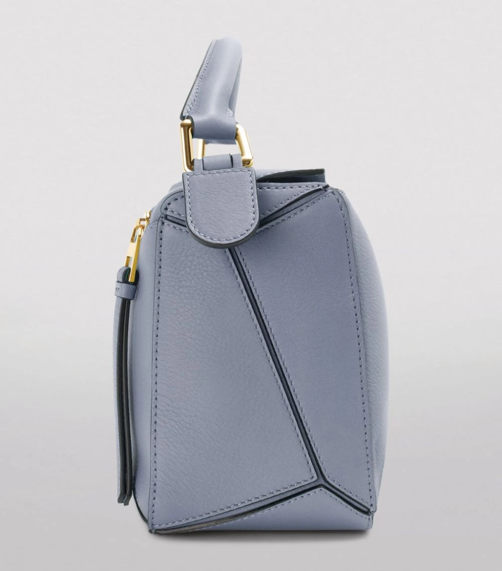 LOEWE Medium Leather Puzzle Bag ATLANTIC BLUE Shoulder Bags 6 LOEWE Medium Leather Puzzle Bag ATLANTIC BLUE Shoulder Bags - Image 4