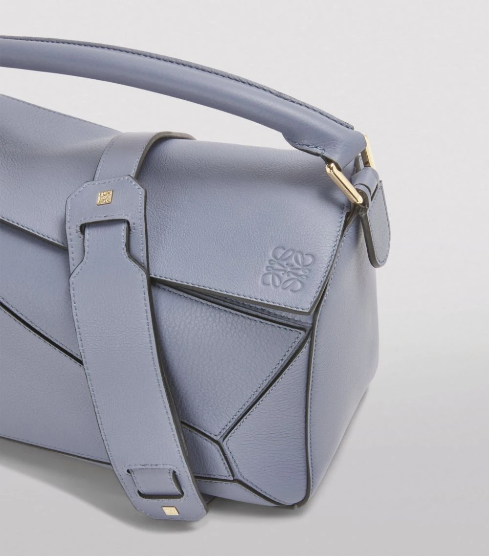 LOEWE Medium Leather Puzzle Bag ATLANTIC BLUE Shoulder Bags 9 LOEWE Medium Leather Puzzle Bag ATLANTIC BLUE Shoulder Bags - Image 7