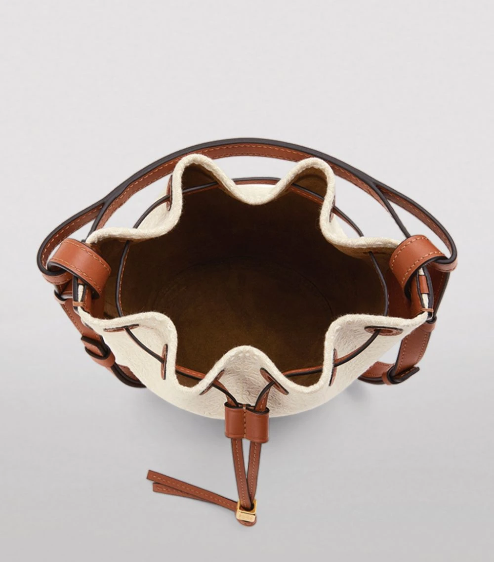 LOEWE Mini Anagram Balloon Bag ECRU/TAN Mini Bags 6 LOEWE Mini Anagram Balloon Bag ECRU/TAN Mini Bags - Image 4