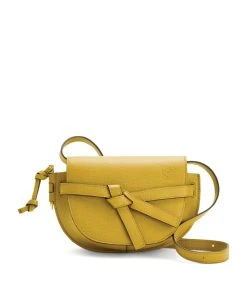 LOEWE Mini Calfskin Gate Dual Bag OCHRE Mini Bags
