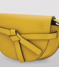LOEWE Mini Calfskin Gate Dual Bag OCHRE Mini Bags -LOEWE Sales loewe mini calfskin gate dual bag 16906304 33534428 1000