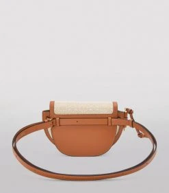 LOEWE Mini Canvas-Leather Gate Dual Bag ECRU/TAN Mini Bags -LOEWE Sales loewe mini canvas leather gate dual bag 17051982 34066835 1000