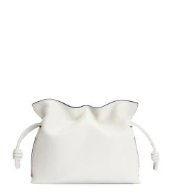 LOEWE Sales 26 LOEWE Mini Flamenco Clutch Bag SOFT WHITE Mini Bags