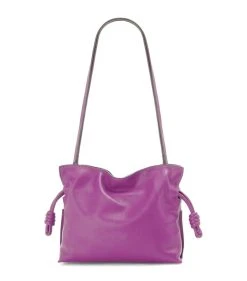 LOEWE Mini Flamenco Clutch Bag BRIGHT PURPLE Clutch Bags