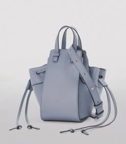 LOEWE Mini Hammock Drawstring Bag ATLANTIC BLUE Shoulder Bags -LOEWE Sales loewe mini hammock drawstring bag 17581290 36549726 1000