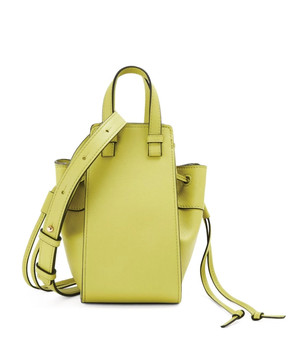 LOEWE Mini Hammock Drawstring Bag LIME YELLOW Shoulder Bags 3 LOEWE Mini Hammock Drawstring Bag LIME YELLOW Shoulder Bags