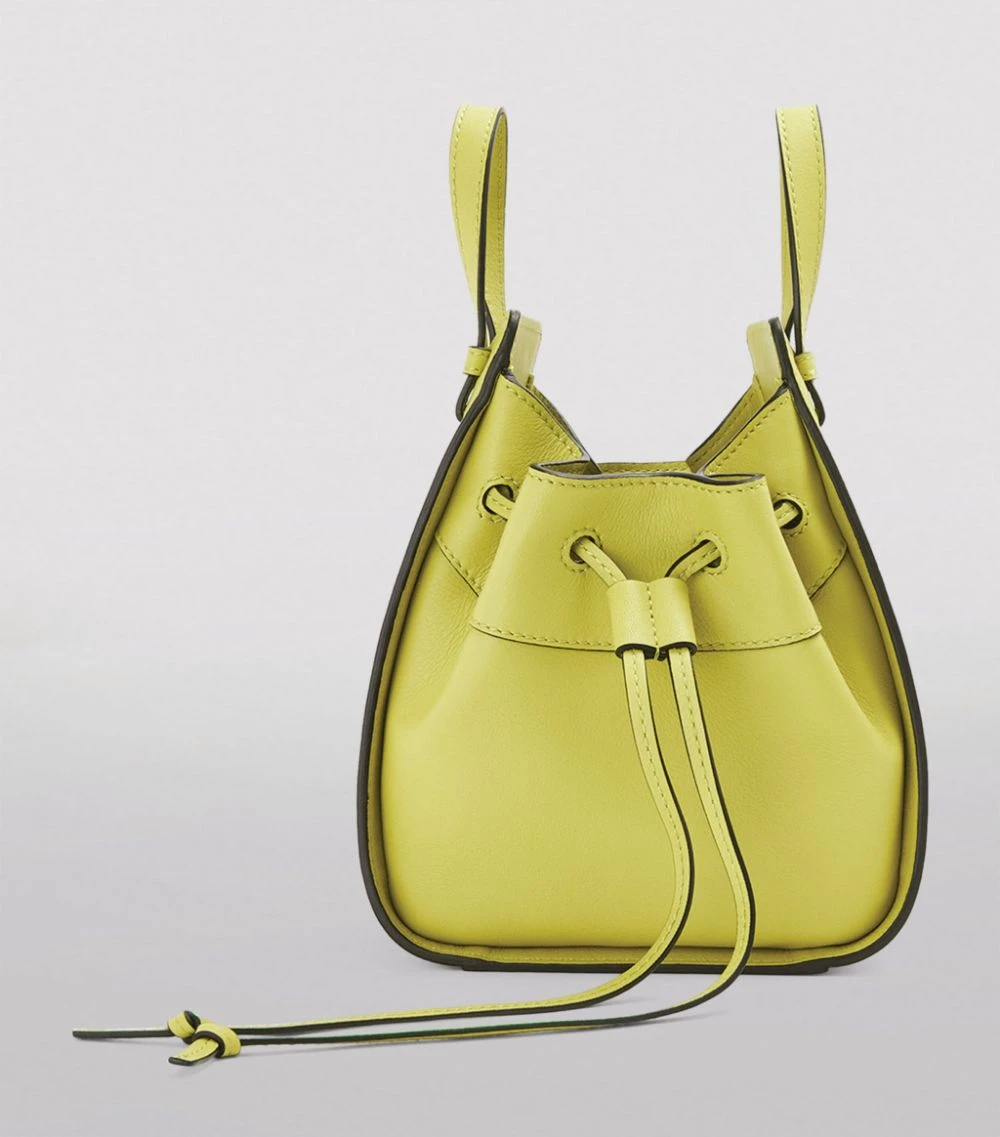 LOEWE Mini Hammock Drawstring Bag LIME YELLOW Shoulder Bags 5 LOEWE Mini Hammock Drawstring Bag LIME YELLOW Shoulder Bags - Image 3