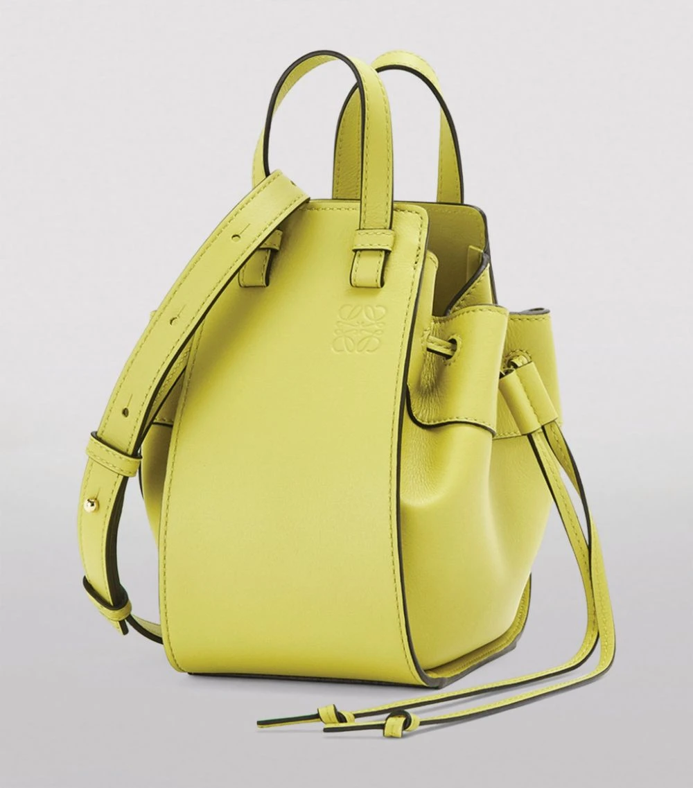 LOEWE Mini Hammock Drawstring Bag LIME YELLOW Shoulder Bags 6 LOEWE Mini Hammock Drawstring Bag LIME YELLOW Shoulder Bags - Image 4