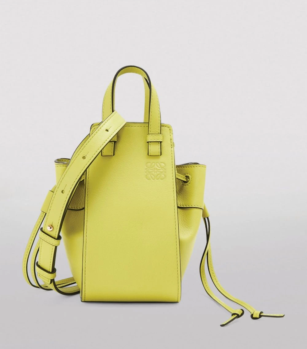 LOEWE Mini Hammock Drawstring Bag LIME YELLOW Shoulder Bags 4 LOEWE Mini Hammock Drawstring Bag LIME YELLOW Shoulder Bags - Image 2