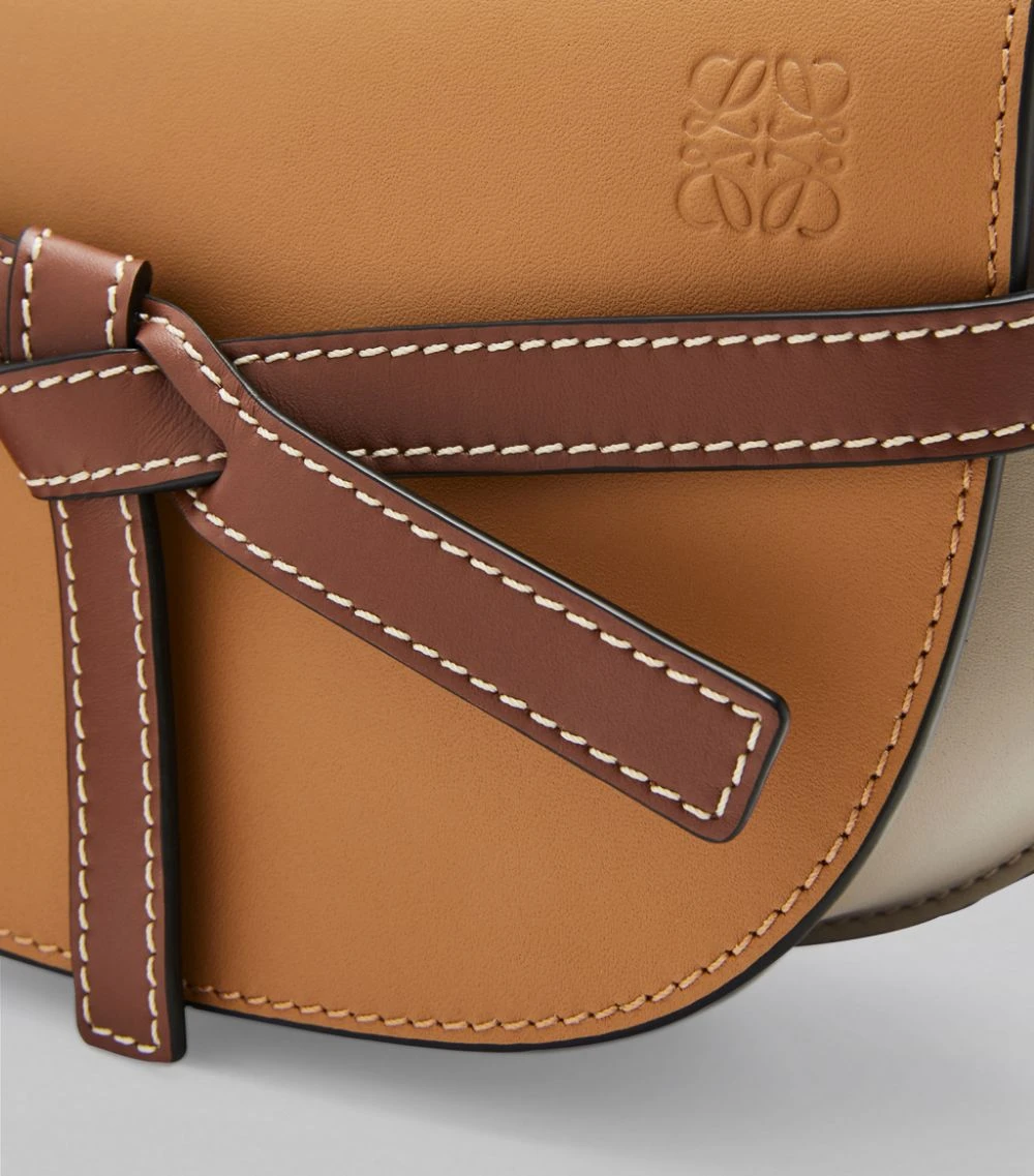 LOEWE Mini Leather Gate Dual Bag AMBER/L.GREY/RUST Mini Bags 8 LOEWE Mini Leather Gate Dual Bag AMBER/L.GREY/RUST Mini Bags - Image 6