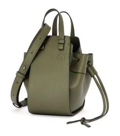 LOEWE Mini Leather Hammock Bag AVOCADO GREEN Mini Bags