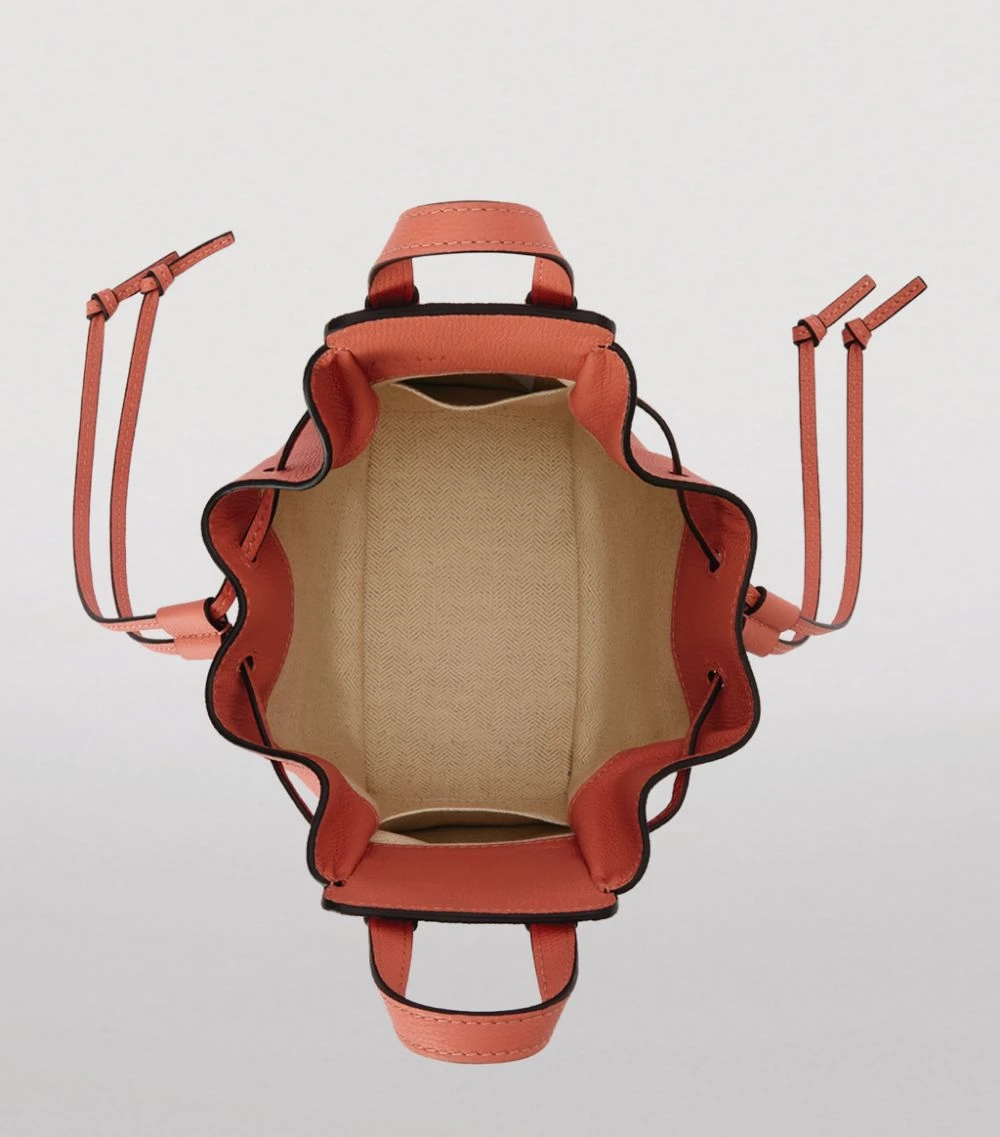 LOEWE Mini Leather Hammock Bag PINK TULIP Mini Bags 6 LOEWE Mini Leather Hammock Bag PINK TULIP Mini Bags - Image 4