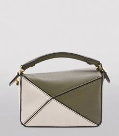 LOEWE Mini Leather Puzzle Bag AUTUMN GREEN/LIGHT O Mini Bags -LOEWE Sales loewe mini leather puzzle bag 17282276 35297165 1000