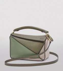 LOEWE Mini Leather Puzzle Bag AUTUMN GREEN/LIGHT O Mini Bags -LOEWE Sales loewe mini leather puzzle bag 17282276 35297169 1000