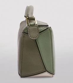 LOEWE Mini Leather Puzzle Bag AUTUMN GREEN/LIGHT O Mini Bags -LOEWE Sales loewe mini leather puzzle bag 17282276 35297180 1000