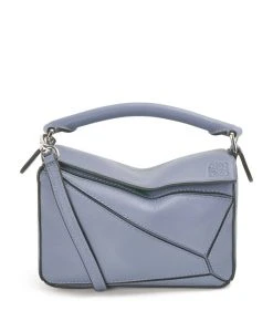 LOEWE Mini Leather Puzzle Bag ATLANTIC BLUE Mini Bags