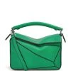 LOEWE Mini Leather Puzzle Bag JUNGLE GREEN Mini Bags -LOEWE Sales loewe mini leather puzzle bag 17583091 36548934 1000