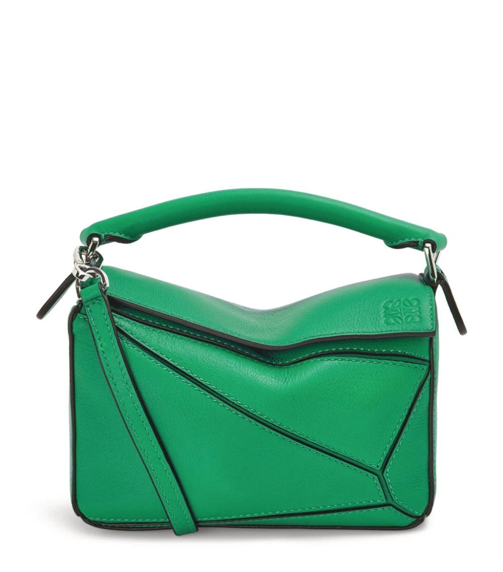LOEWE Mini Leather Puzzle Bag JUNGLE GREEN Mini Bags 3 LOEWE Mini Leather Puzzle Bag JUNGLE GREEN Mini Bags