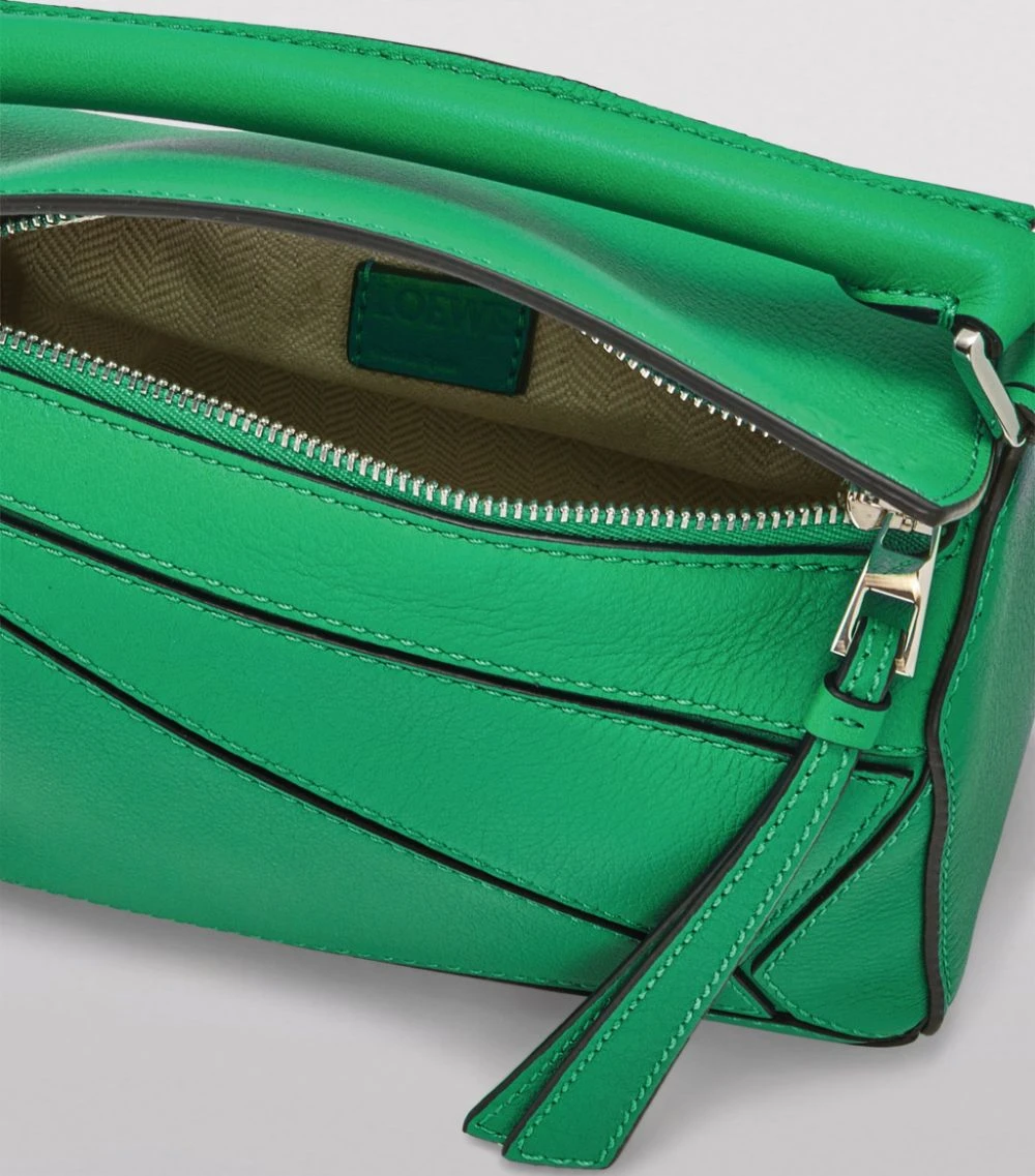 LOEWE Mini Leather Puzzle Bag JUNGLE GREEN Mini Bags 8 LOEWE Mini Leather Puzzle Bag JUNGLE GREEN Mini Bags - Image 6