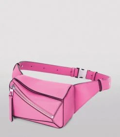 LOEWE Mini Leather Puzzle Belt Bag NEON PINK Pouches -LOEWE Sales loewe mini leather puzzle belt bag 17581309 36874223 1000