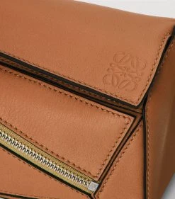 LOEWE Mini Leather Puzzle Belt Bag TAN Pouches -LOEWE Sales loewe mini leather puzzle belt bag 17582242 36874533 1000