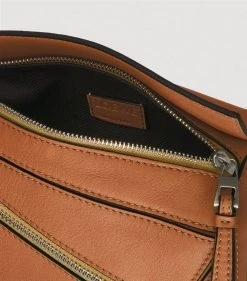 LOEWE Mini Leather Puzzle Belt Bag TAN Pouches -LOEWE Sales loewe mini leather puzzle belt bag 17582242 36875049 1000