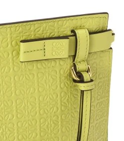 LOEWE Mini Leather Repeat T Pouch LIME YELLOW Pouches -LOEWE Sales loewe mini leather repeat t pouch 17582263 36873473 1000