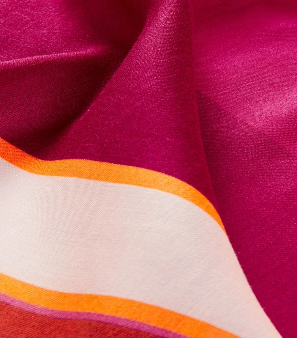 LOEWE Modal-Cashmere Puzzle Scarf FUCHSIA/MAGENTA Scarves 4 LOEWE Modal-Cashmere Puzzle Scarf FUCHSIA/MAGENTA Scarves - Image 2
