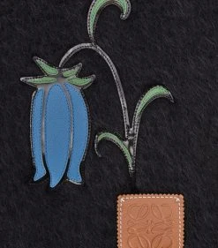 LOEWE Mohair-Wool Bluebell Appliqué Scarf Black Scarves 7 LOEWE Mohair-Wool Bluebell Appliqué Scarf Black Scarves -LOEWE Sales loewe mohair wool bluebell applique scarf 17581431 37439275 1000
